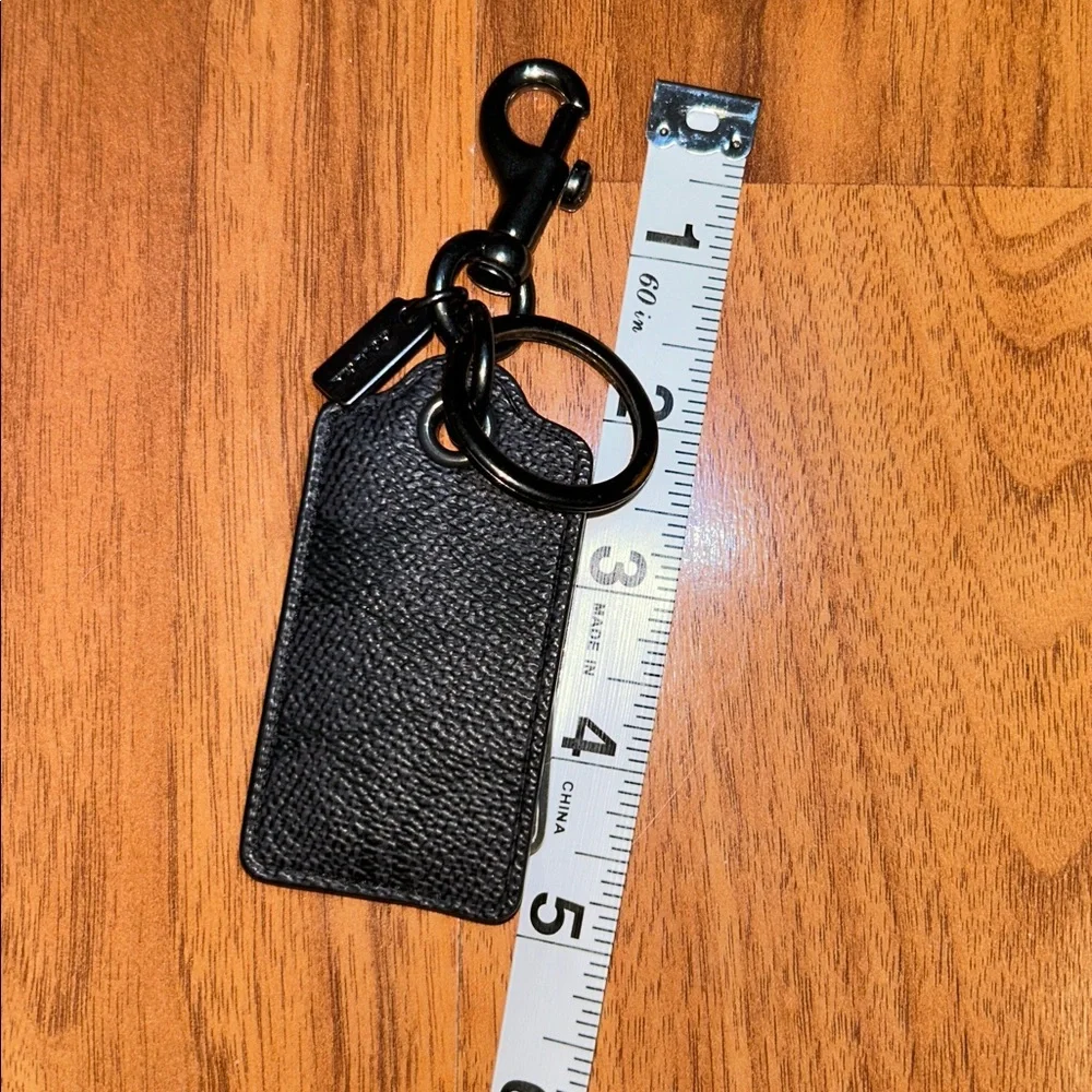 Coach Coated Canvas Tag Keyring with Metal Bottle Opener - Picture 7 of 10